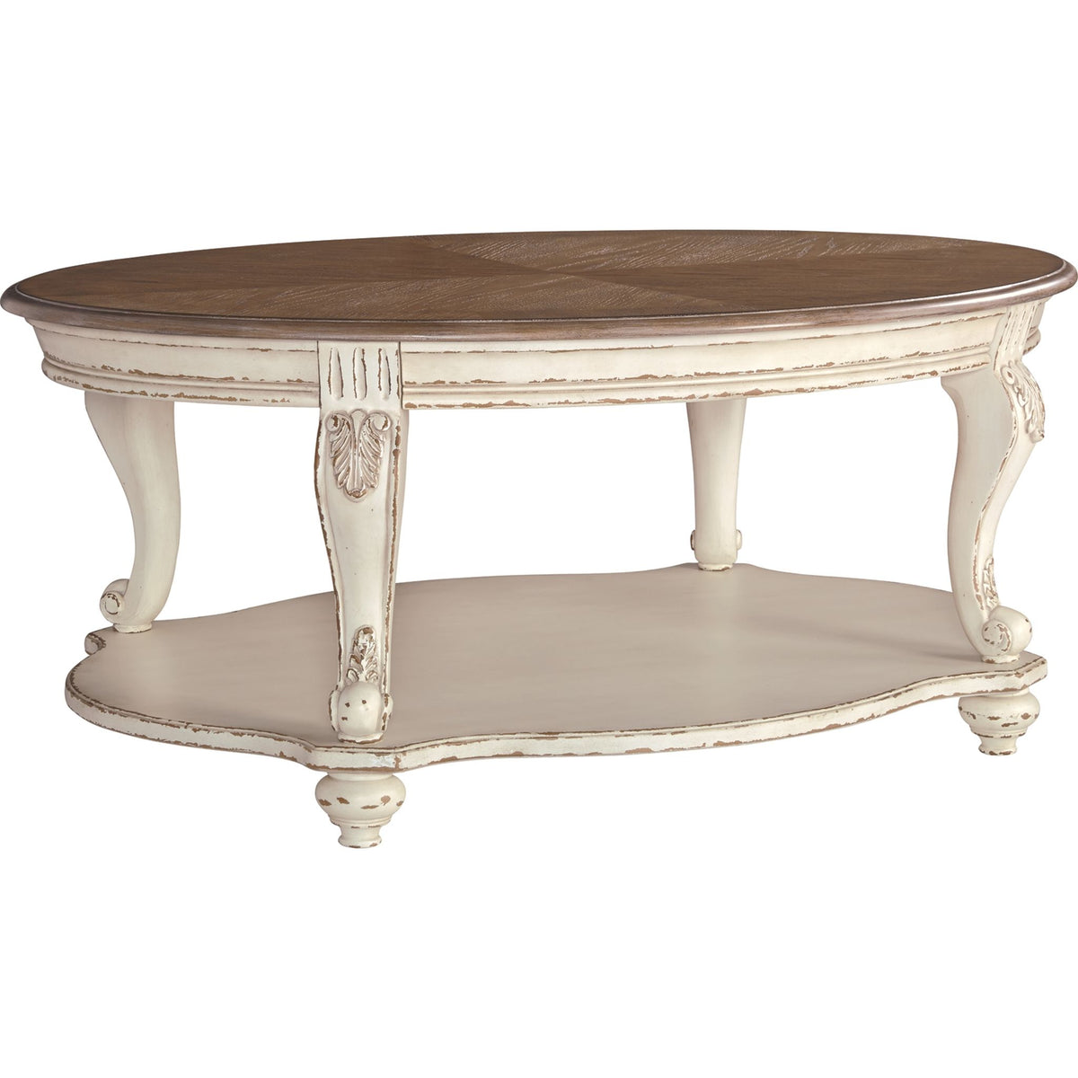 Meinertz Sofa Table - White/Brown Meinertz Sofa Table - White/Brown