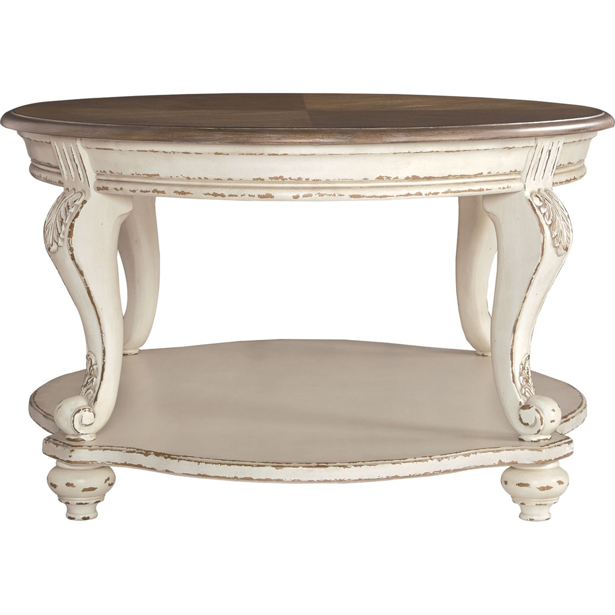 Meinertz Sofa Table - White/Brown Meinertz Sofa Table - White/Brown